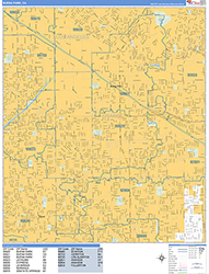 Buena Park Wall Map Basic Style 2026